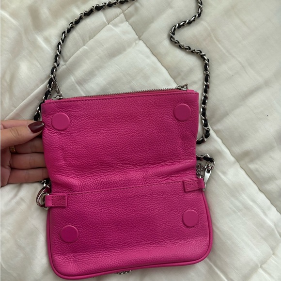Pink Leather Crossbody Bag - Picture 2 of 4